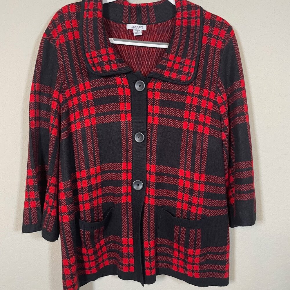 Hampshire Studios Red and Black checkered Jacket